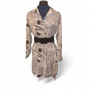 Jon & Anna Monochrome Text Print Dress